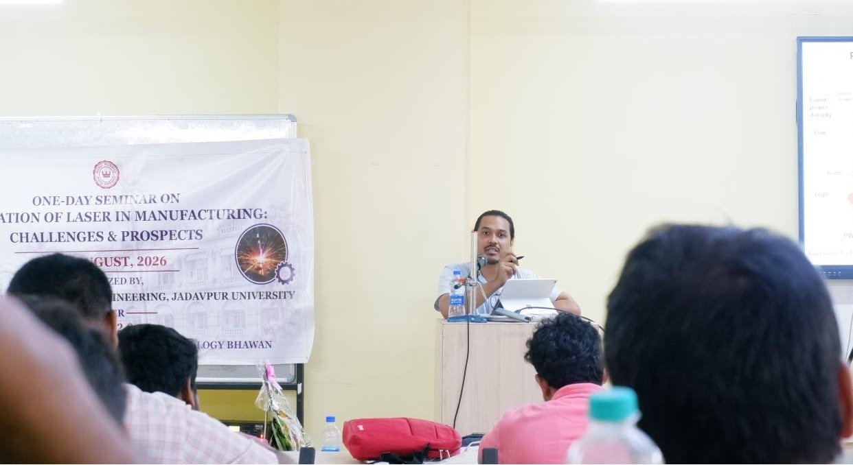 Siddharth speaking at an academic event.